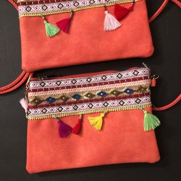 Lot Of 2 Coral Purses - Picture 3 of 5